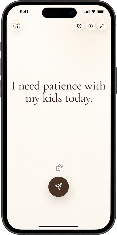 Selah prompt screen asking what you are carrying